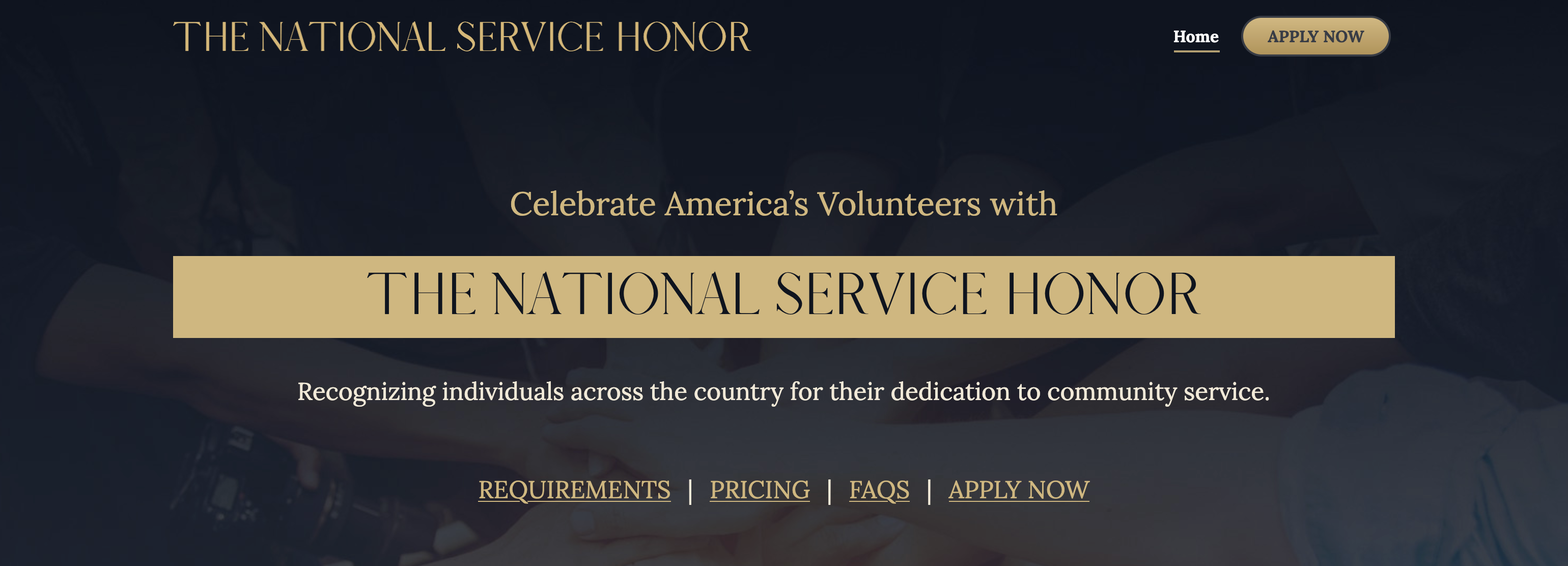 Introducing the National Service Honor: A New Home for Meaningful Volunteer Recognition